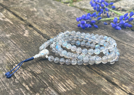 Mala buddyjska - Labradoryt, Kryształ Górski