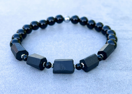 Czarny Turmalin Bransoletka Ochrona i Siła