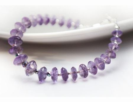 Bransoletka z Ametystem - Źródło Spokoju