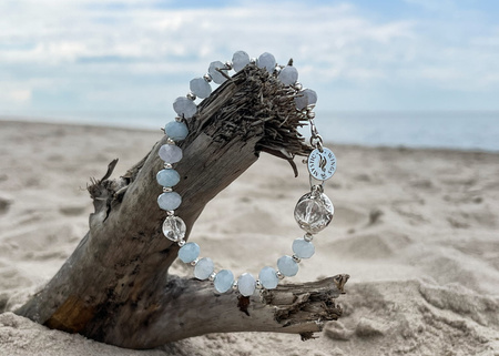 Akwamaryn bransoletka Klejnot Morza