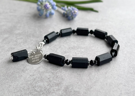 Czarny Turmalin Bransoletka - Poczucie Bezpieczeństwa