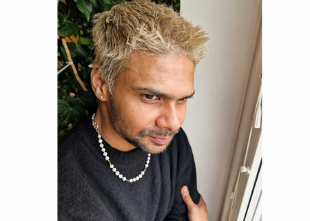 Naszyjnik Męski z Białych Pereł i Szmaragdów