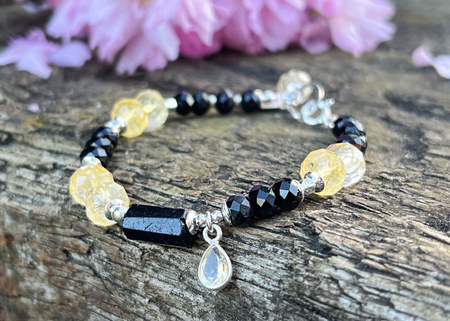 Bransoletka z Cytrynem i Turmalinem – Ochrona, Kreatywność i Dobrobyt