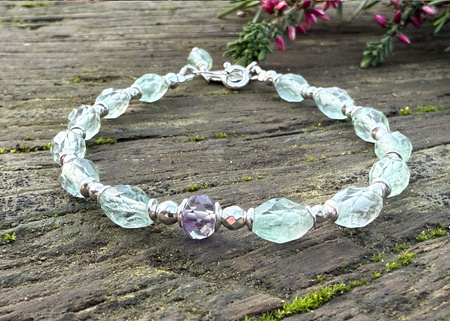 Bransoletka Fluoryt Ametyst – koncentracja i intuicja