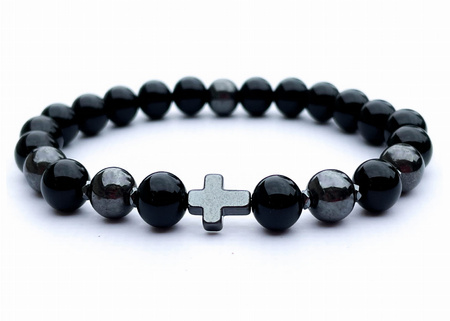 Bransoletka z Onyksem i Hematytem - Talizman