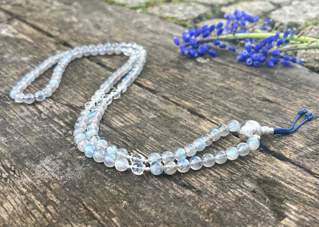 Mala buddyjska - Labradoryt, Kryształ Górski