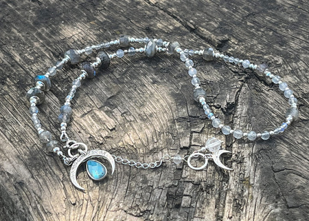 Naszyjnik z Labradorytem Luna