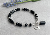 Czarny Turmalin bransoletka Ochrona wrażliwej duszy