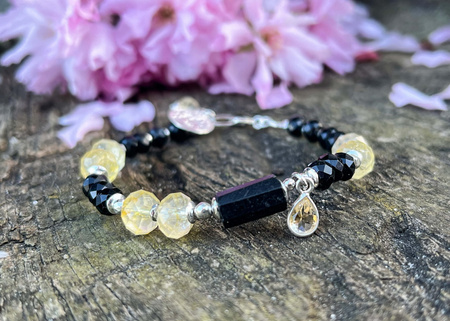 Bransoletka z Cytrynem i Turmalinem – Ochrona, Kreatywność i Dobrobyt