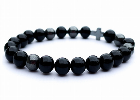 Bransoletka z Onyksem i Hematytem - Talizman