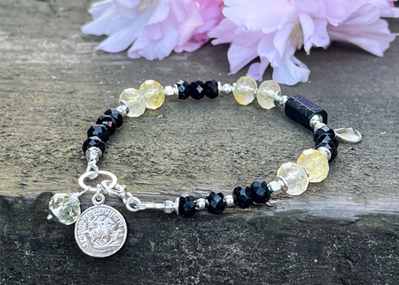 Bransoletka z Cytrynem i Turmalinem – Ochrona, Kreatywność i Dobrobyt