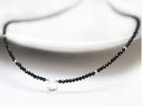 Naszyjnik z Czarnym Turmalinem i Kryształem - Niebo i Ziemia