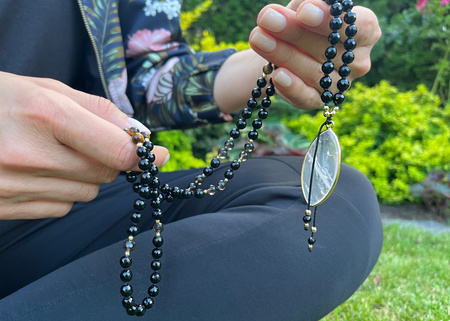 Mala naszyjnik  - Onyks, Tygrysie Oko