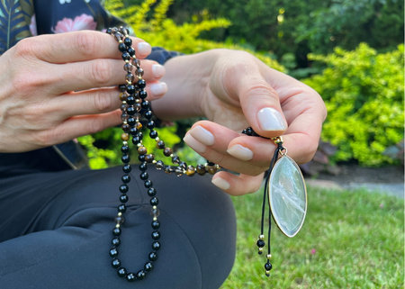 Mala naszyjnik  - Onyks, Tygrysie Oko