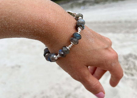 Bransoletka Labradoryt Zorza Polarna