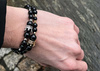 Czarny Turmalin Bransoletka z Koroną