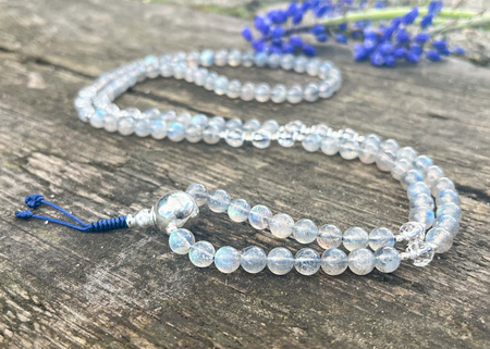 Mala buddyjska - Labradoryt, Kryształ Górski