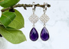 Kolczyki Ametystowe - Spokój i Równowaga