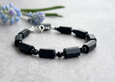 Czarny Turmalin Bransoletka - Poczucie Bezpieczeństwa