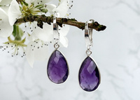 Kolczyki Ametystowe - Spokój i Harmonia