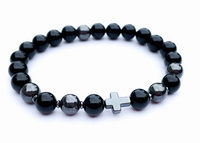 Bransoletka z Onyksem i Hematytem - Talizman