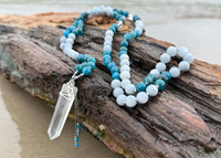 Mala z Apatytem i Akwamarynem – Kamienie Mocy i Spokoju